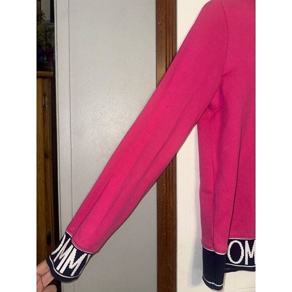 Tommy Hilfiger Pink Logo Cre Neck Sweatshirt Size Large - Picture 5 of 16